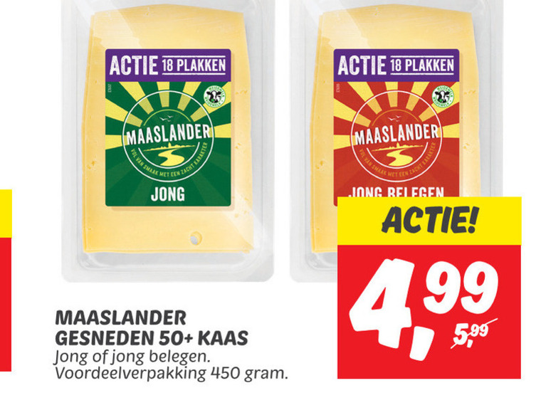 Maaslander   kaasplakken folder aanbieding bij  Dekamarkt - details