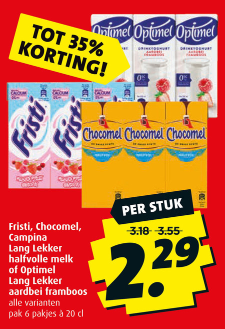 Fristi   melk, melkdrank folder aanbieding bij  Boni - details