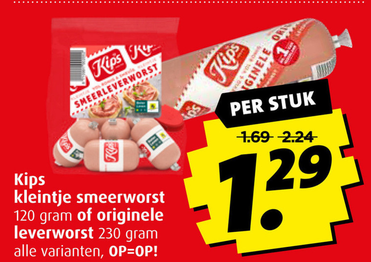 Kips   leverworst folder aanbieding bij  Boni - details