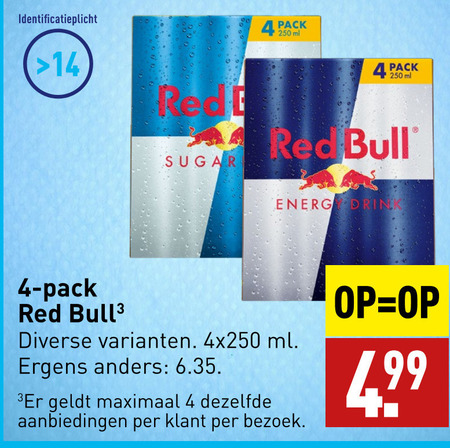 Red Bull   energiedrank folder aanbieding bij  Aldi - details