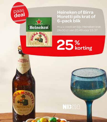 Heineken   krat bier folder aanbieding bij  Spar - details