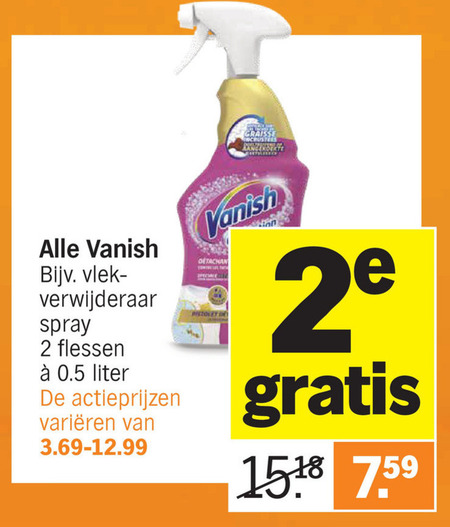 Vanish   vlekkenverwijderaar folder aanbieding bij  Albert Heijn - details