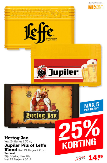 Leffe   krat bier folder aanbieding bij  Coop - details