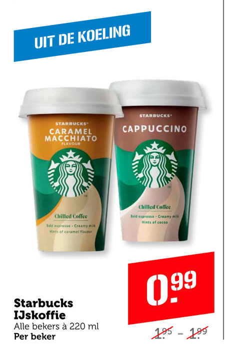 Starbucks   ijskoffie folder aanbieding bij  Coop - details