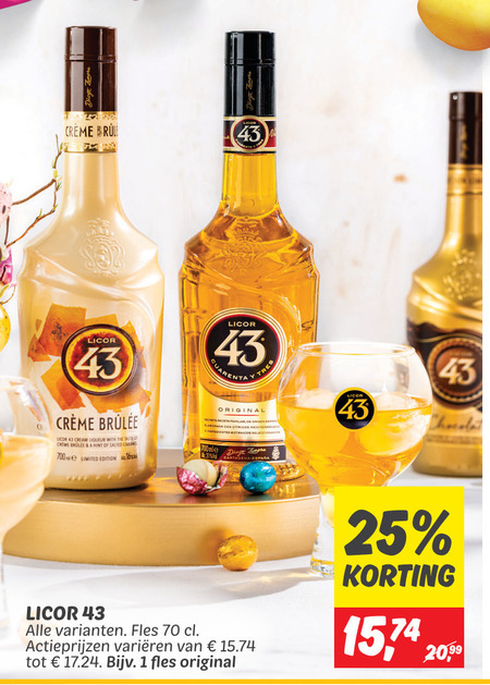 Licor 43   likeur folder aanbieding bij  Dekamarkt - details