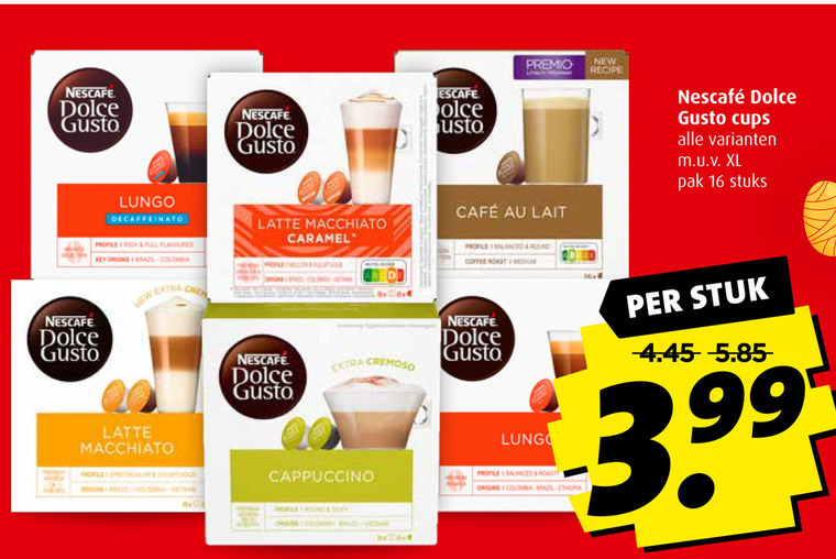 Nescafe   dolce gusto capsules folder aanbieding bij  Boni - details