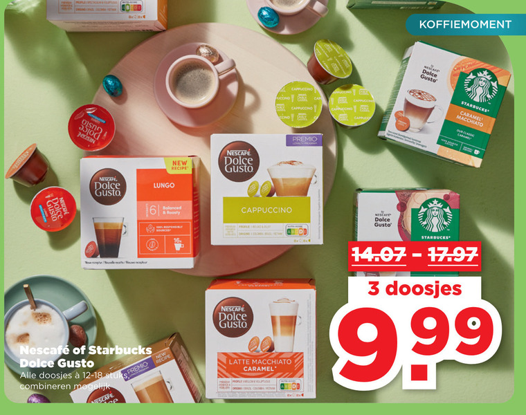 Nescafe   dolce gusto capsules folder aanbieding bij  Plus Vandaag - details