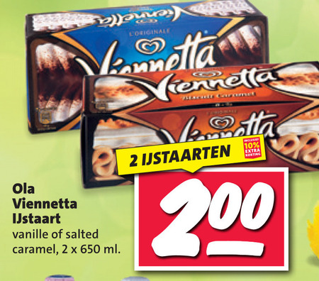 Ola Viennetta   ijstaart folder aanbieding bij  Nettorama - details