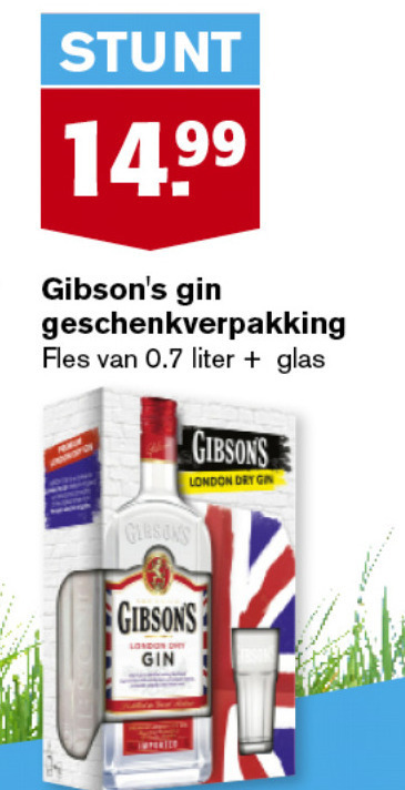 Gibsons   gin folder aanbieding bij  Hoogvliet - details