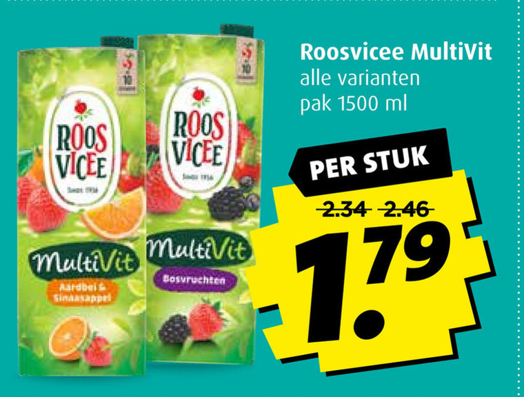 Roosvicee   fruitdrank folder aanbieding bij  Boni - details