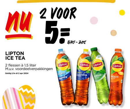 Lipton   ice tea folder aanbieding bij  Jumbo - details