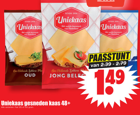 Uniekaas   kaasplakken folder aanbieding bij  Dirk - details