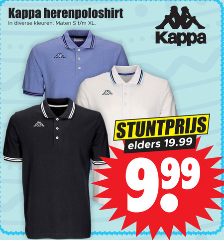 Kappa   heren poloshirt folder aanbieding bij  Dirk - details