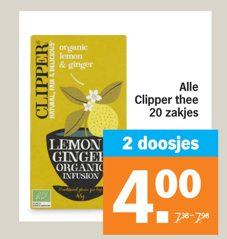 Clipper   thee folder aanbieding bij  Albert Heijn - details