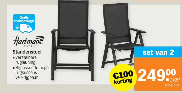 Hartman   tuin standenstoel folder aanbieding bij  Albert Heijn - details