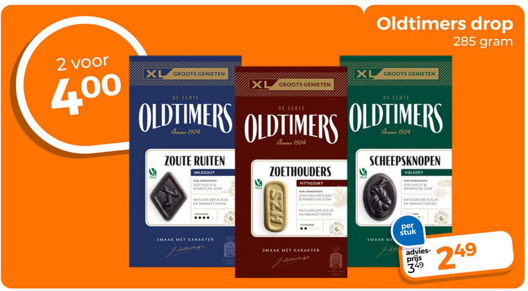 Oldtimers   drop folder aanbieding bij  Trekpleister - details