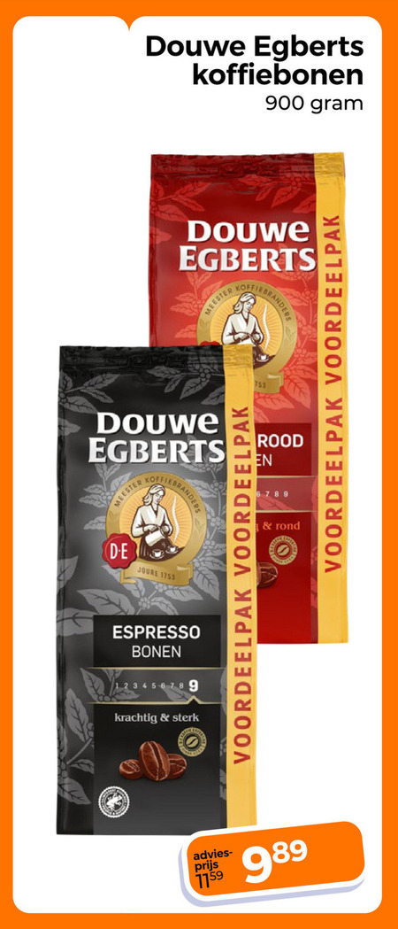 Douwe Egberts   koffiebonen folder aanbieding bij  Trekpleister - details