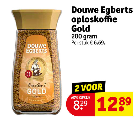 Douwe Egberts   oploskoffie folder aanbieding bij  Kruidvat - details