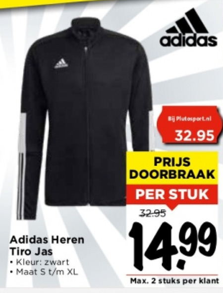 Adidas   heren trainingspak folder aanbieding bij  Vomar - details