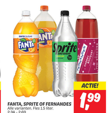 Fernandes   frisdrank folder aanbieding bij  Dekamarkt - details