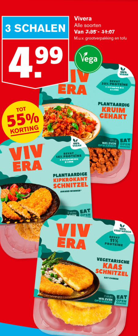 Vivera   vegetarisch folder aanbieding bij  Hoogvliet - details