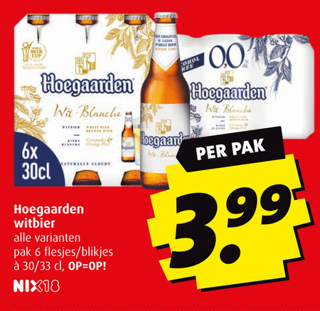 Hoegaarden   witbier folder aanbieding bij  Boni - details