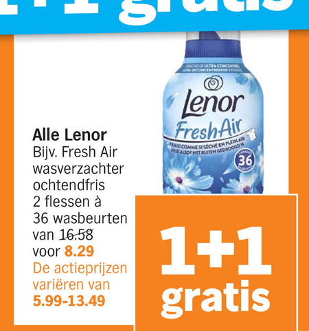 Lenor   wasverzachter folder aanbieding bij  Albert Heijn - details