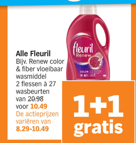 Fleuril   wasmiddel folder aanbieding bij  Albert Heijn - details