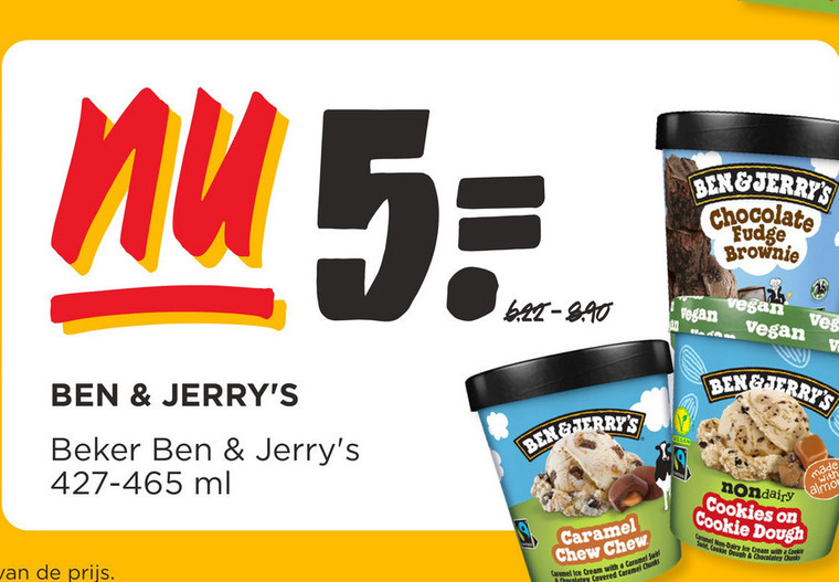 Ben and Jerrys   ijsspecialiteit folder aanbieding bij  Jumbo - details