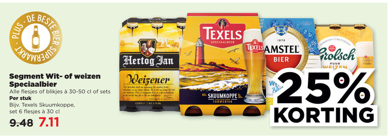 Hertog Jan   witbier folder aanbieding bij  Plus - details