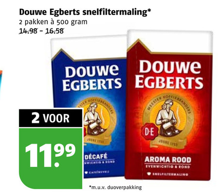 Douwe Egberts   koffie folder aanbieding bij  Poiesz - details