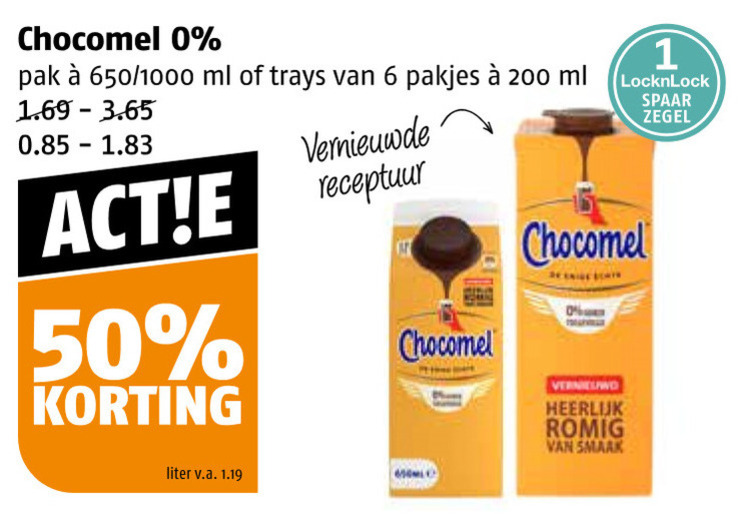 Chocomel   chocolademelk folder aanbieding bij  Poiesz - details