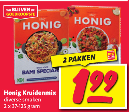 Honig   maaltijdmix folder aanbieding bij  Nettorama - details