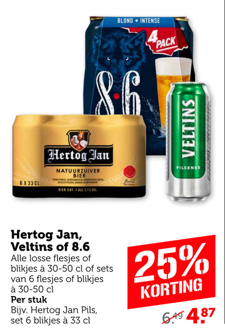 Veltins   blikje bier, speciaalbier folder aanbieding bij  Coop - details