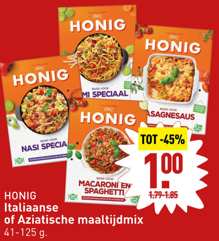 Honig   maaltijdmix folder aanbieding bij  Aldi - details