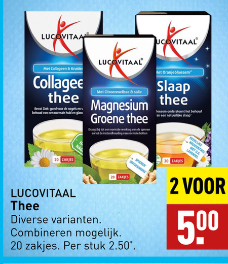 Lucovitaal   thee folder aanbieding bij  Aldi - details