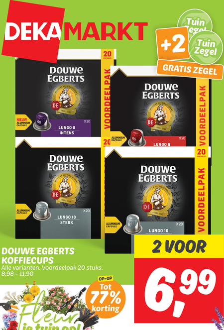 Douwe Egberts   koffiecups folder aanbieding bij  Dekamarkt - details