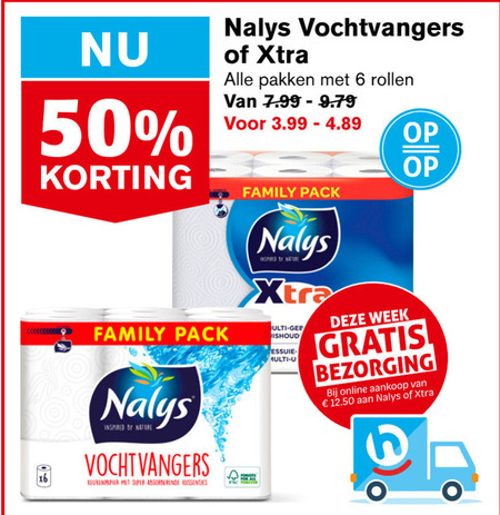 Nalys   keukenpapier folder aanbieding bij  Hoogvliet - details