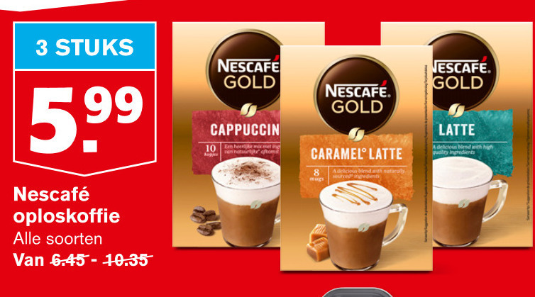 Nescafe   oploskoffie folder aanbieding bij  Hoogvliet - details