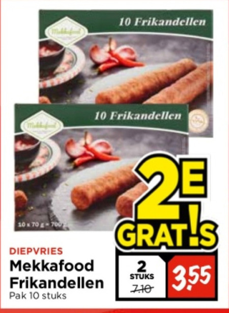 Mekkafood   frikandellen folder aanbieding bij  Vomar - details