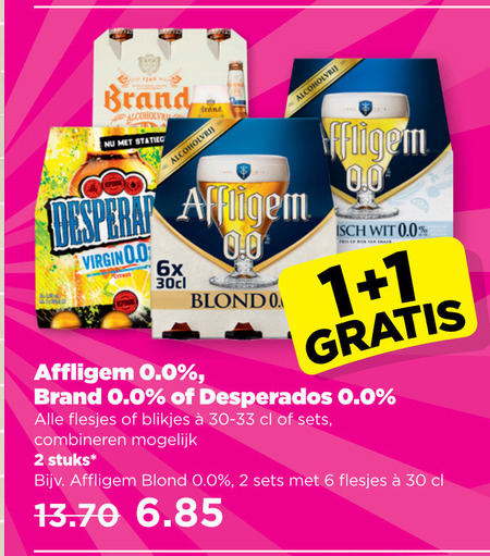 Affligem   alcoholvrij bier folder aanbieding bij  Plus Vandaag - details