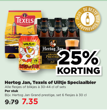 Texels   speciaalbier folder aanbieding bij  Plus Vandaag - details