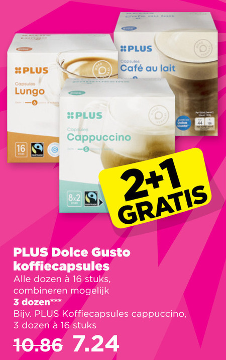 Plus Huismerk   dolce gusto capsules folder aanbieding bij  Plus - details