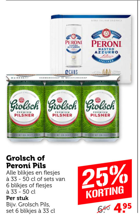 Grolsch   speciaalbier, blikje bier folder aanbieding bij  Coop - details