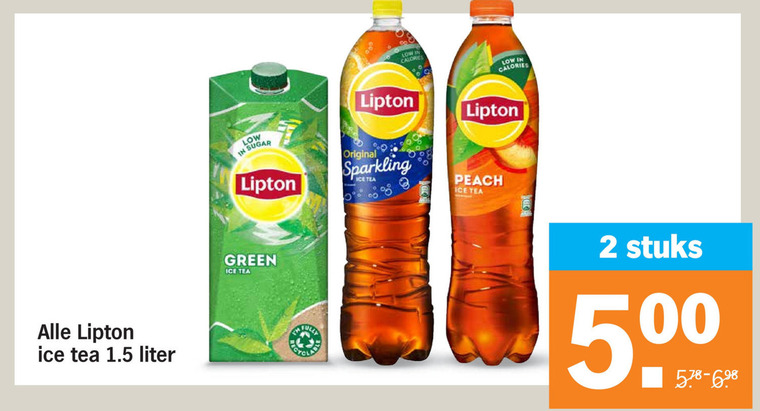 Lipton   ice tea folder aanbieding bij  Albert Heijn - details