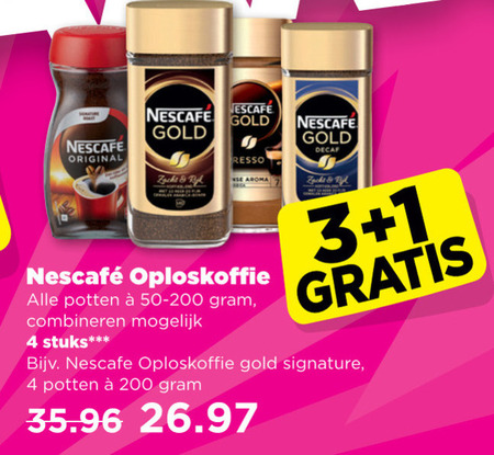 Nescafe   oploskoffie folder aanbieding bij  Plus Vandaag - details