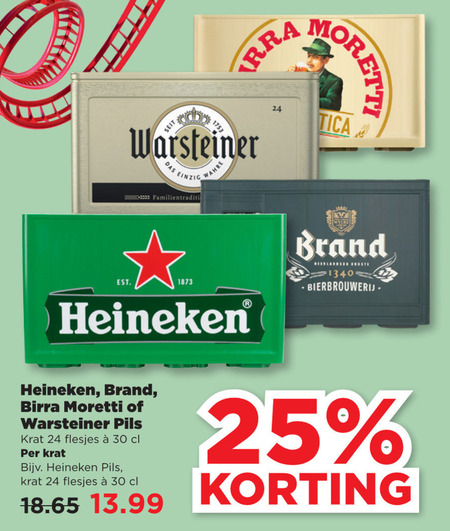 Warsteiner   krat bier folder aanbieding bij  Plus Vandaag - details