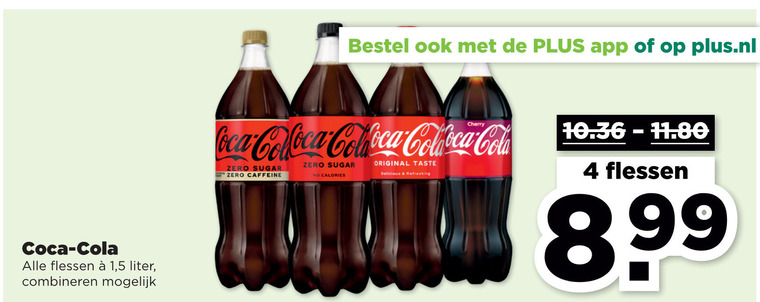 Coca-Cola   cola folder aanbieding bij  Plus - details