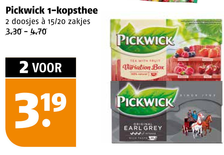 Pickwick   thee folder aanbieding bij  Poiesz - details