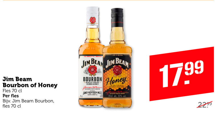 Jim Beam   bourbon folder aanbieding bij  Coop - details